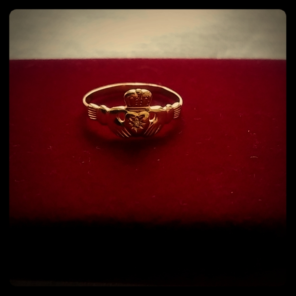 Gold pinky ring